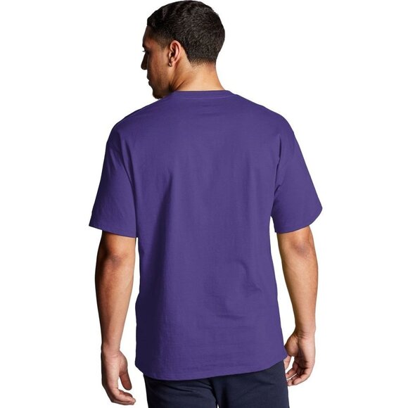 NWT‎ Champion CLASSIC GRAPHIC TEE, SCRIPT LOGO in Purple Size Small - Picture 2 of 8